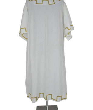 Costume uomo toga dalmica per senatore romano, recite teatrali, feste 