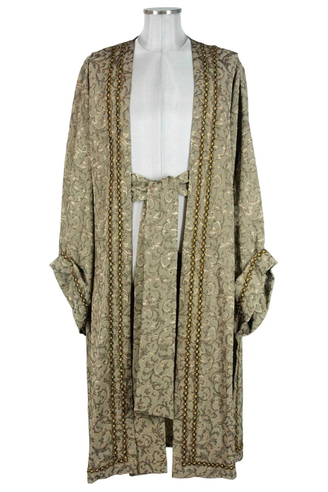 Costume Vestaglia uomo elegante a ramages - rievocazioni storiche - or