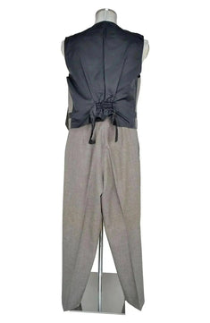 Noleggio abito uomo elegante vintage in tessuto grigio classico