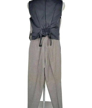 Noleggio abito uomo elegante vintage in tessuto grigio classico