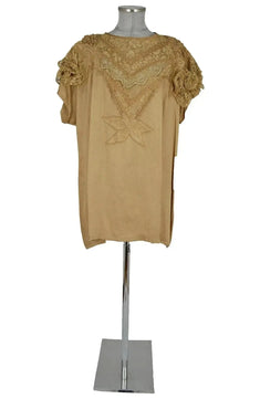 Noleggio abito donna vintage beige ricamato - Eleganza rétro