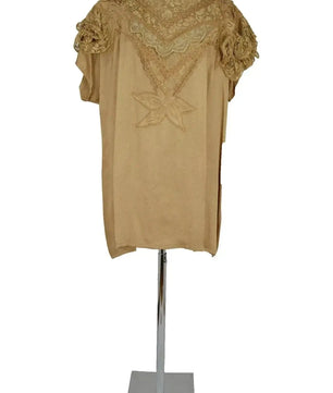 Noleggio abito donna vintage beige ricamato - Eleganza rétro