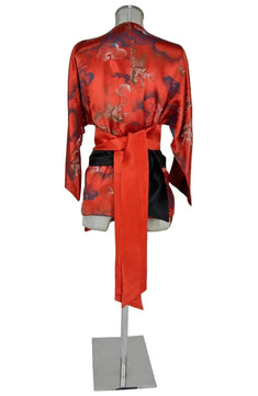 Noleggio kimono rosso unisex per eventi e rievocazioni-orientale
