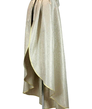 Mantello lungo donna damascato con cappuccio - storico - carnevale