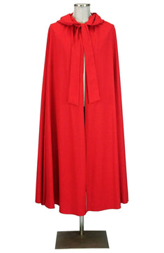 Mantello rosso uomo donna con cappuccio - carnevale-rievocazioni stori