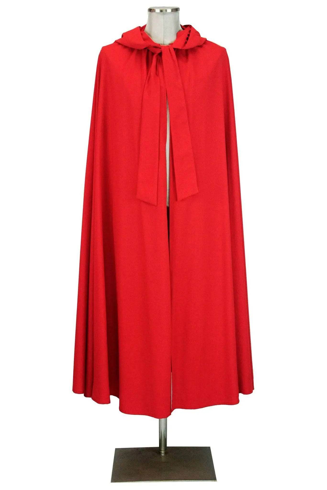 Mantello rosso uomo donna con cappuccio - carnevale-rievocazioni stori