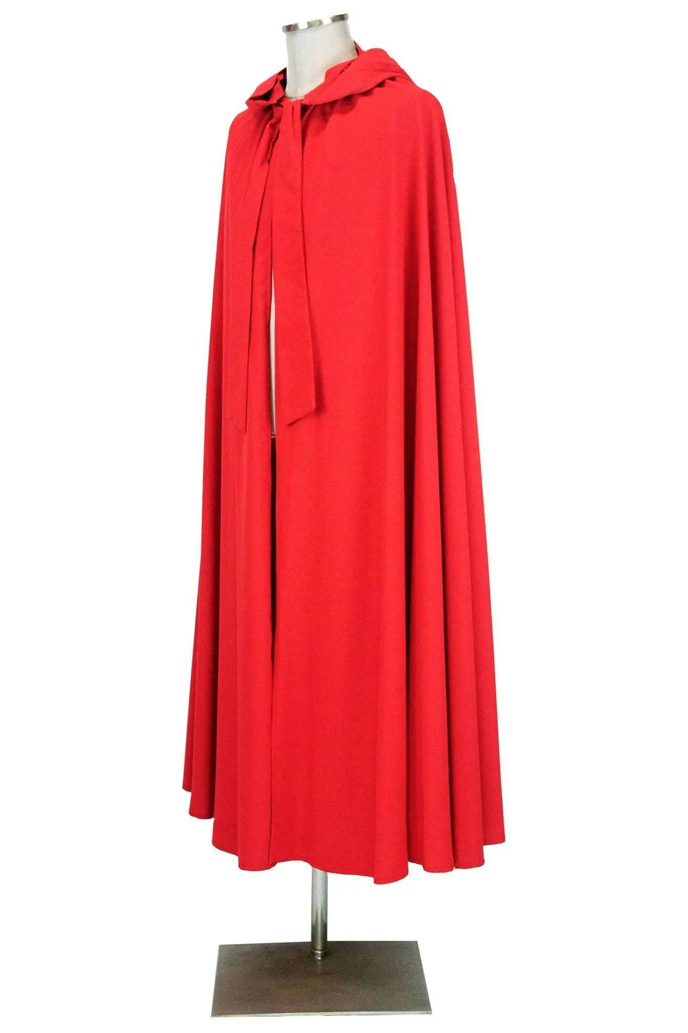 Mantello rosso uomo donna con cappuccio - carnevale-rievocazioni stori