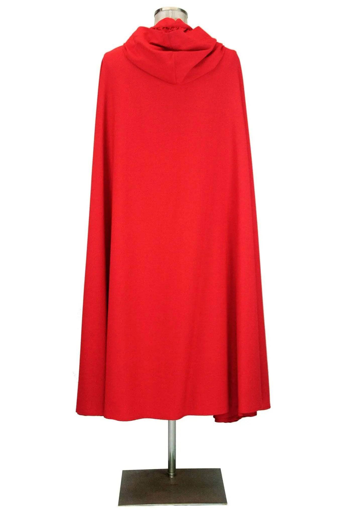 Mantello rosso uomo donna con cappuccio - carnevale-rievocazioni stori
