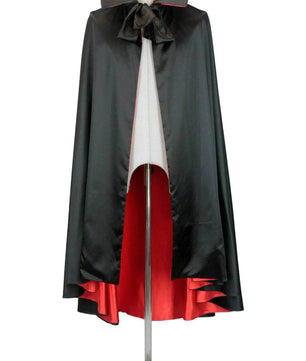 Mantello uomo in raso nero Dracula - carnevale