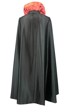 Mantello uomo in raso nero Dracula - carnevale