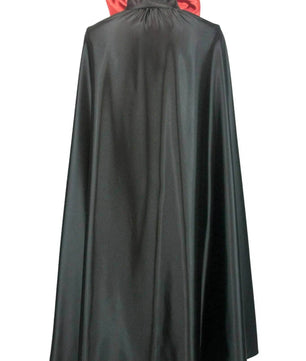 Mantello uomo in raso nero Dracula - carnevale