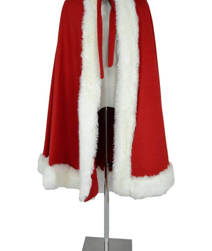 Mantello uomo per costume di Papà Natale, re, maghi, principi di recit