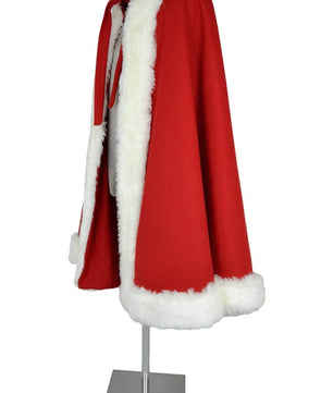 Mantello uomo per costume di Papà Natale, re, maghi, principi di recit