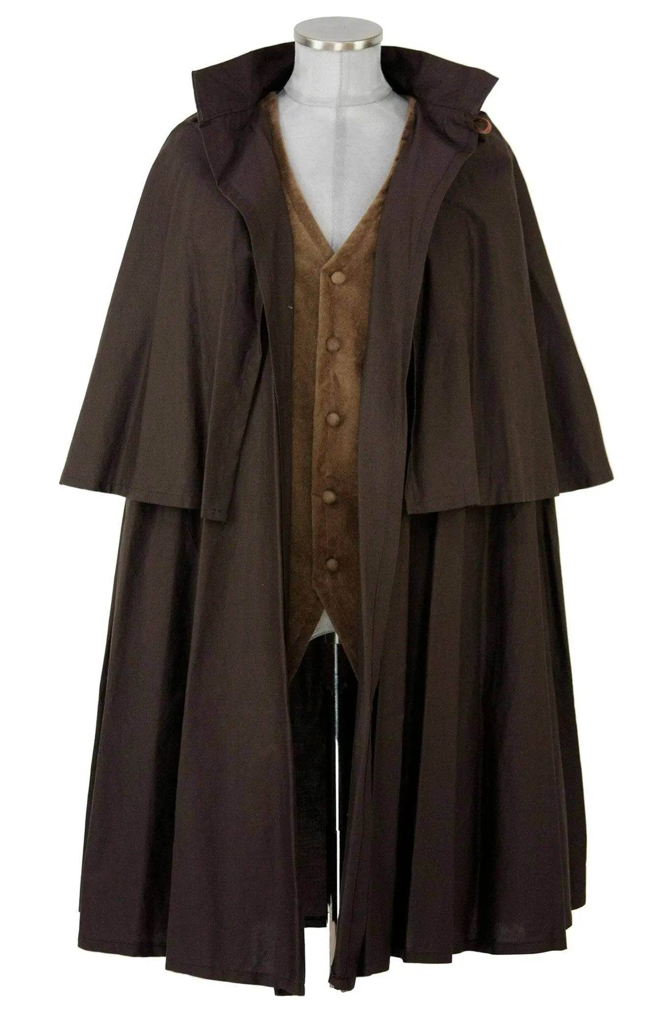 Mantello uomo periodo '800 - inizio '900 per intendenti, investigatori, piccoli commercianti - vintage - carnevale