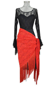 Mise di Carnevale donna per personaggio spagnolo o gothic - danza