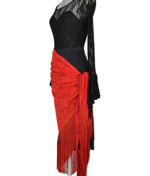 Mise di Carnevale donna per personaggio spagnolo o gothic - danza
