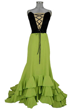 Noleggio abito bata de cola donna per Flamenco o danze folk
