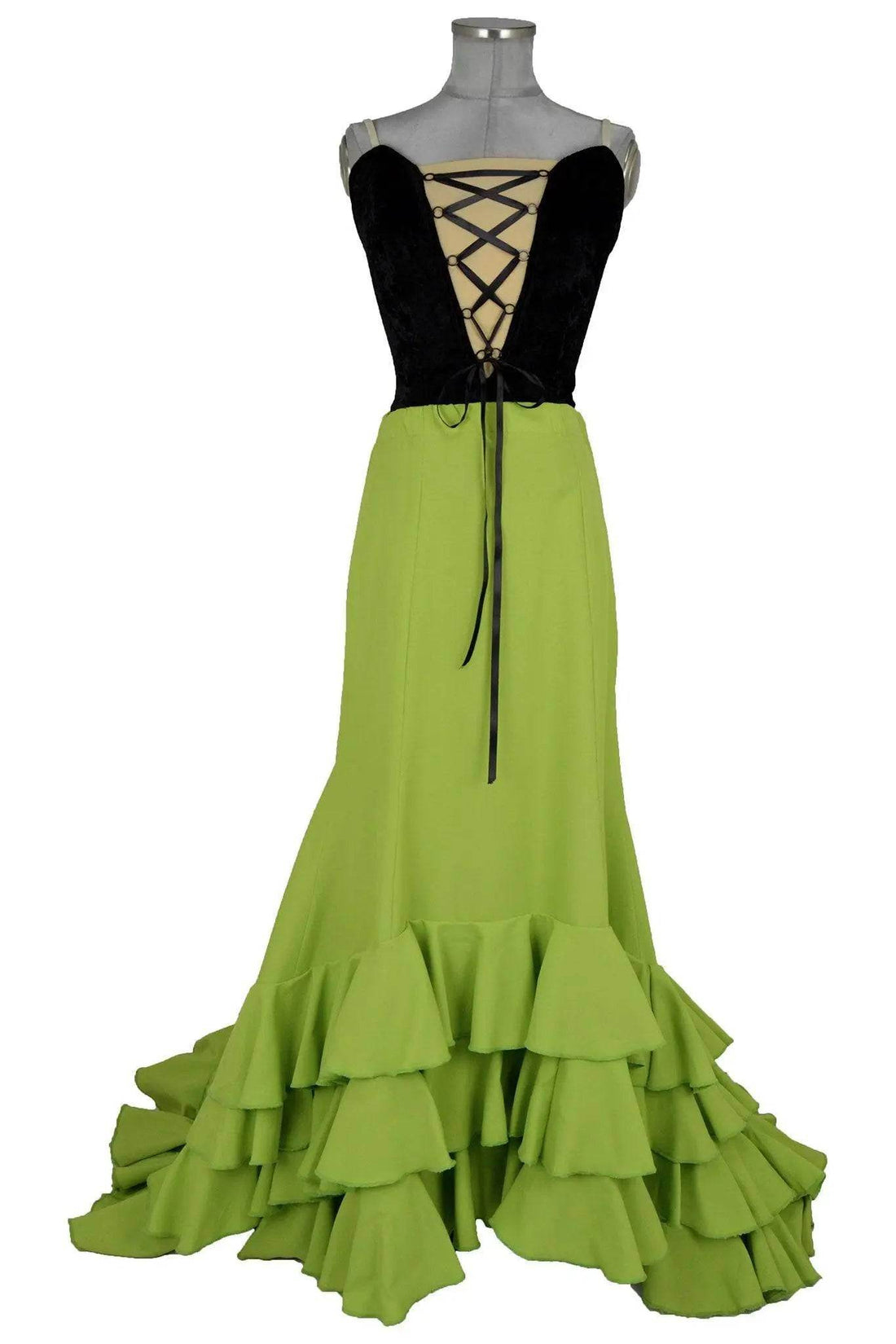 Noleggio abito bata de cola donna per Flamenco o danze folk