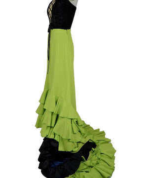 Noleggio abito bata de cola donna per Flamenco o danze folk