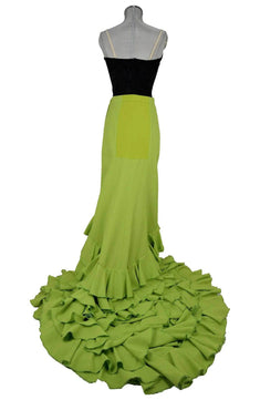 Noleggio abito bata de cola donna per Flamenco o danze folk