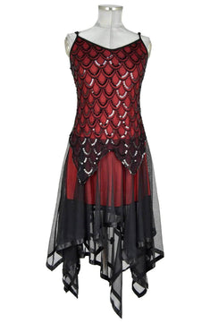 Noleggio abito donna asimmetrico per serate di halloween o balletti fiabeschi - danza