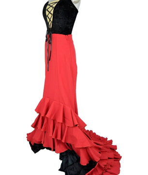 Noleggio abito donna bata de cola Flamenco o danze etniche afro americ