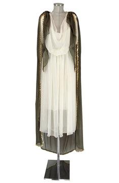 Noleggio Abito Donna Stile Greco con Mantello Velo ###