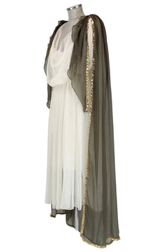 Noleggio Abito Donna Stile Greco con Mantello Velo ###