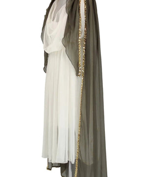 Noleggio Abito Donna Stile Greco con Mantello Velo ###