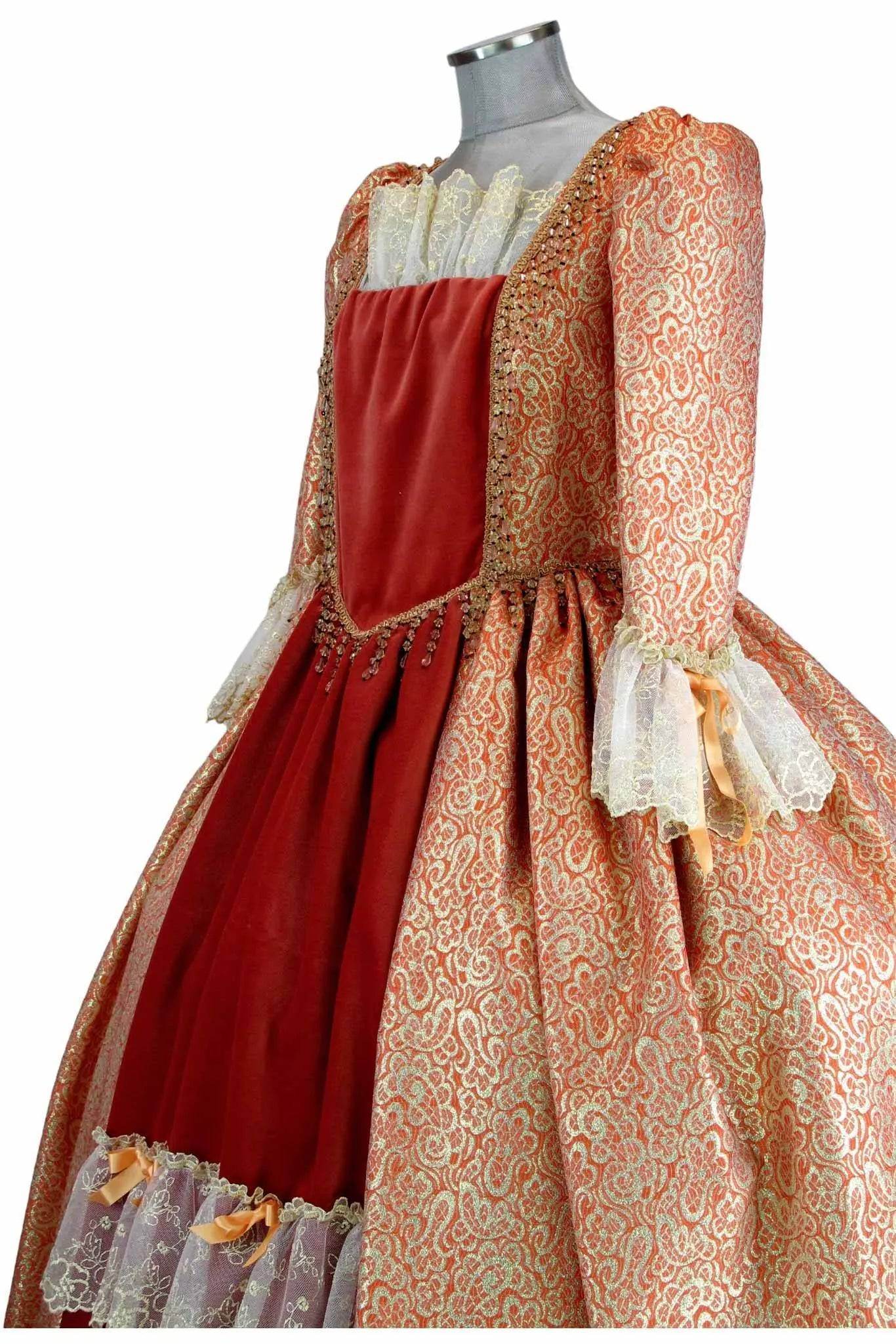 Noleggio abito donna da dama del settecento - storico - carnevale veneziano