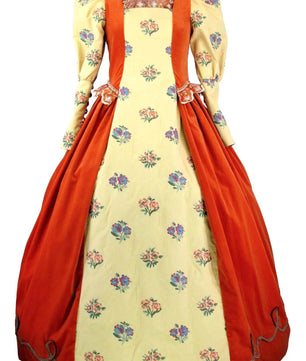 Noleggio abito donna dama '600-'700 in velluto - storico - carnevale