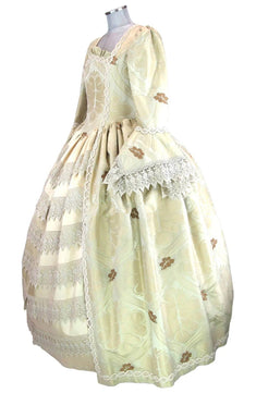 Noleggio abito donna dama del '700 floreale - storico - carnevale