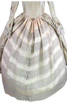 Noleggio abito donna dama del '700 floreale - storico - carnevale