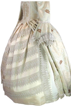Noleggio abito donna dama del '700 floreale - storico - carnevale