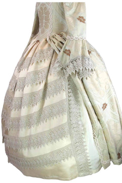 Noleggio abito donna dama del '700 floreale - storico - carnevale