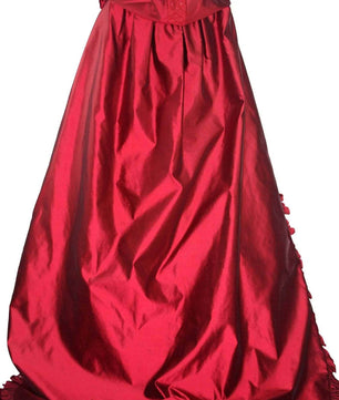 Noleggio abito donna del '600 - '800 tutto in seta rossa Valentivo-storico-carnevale