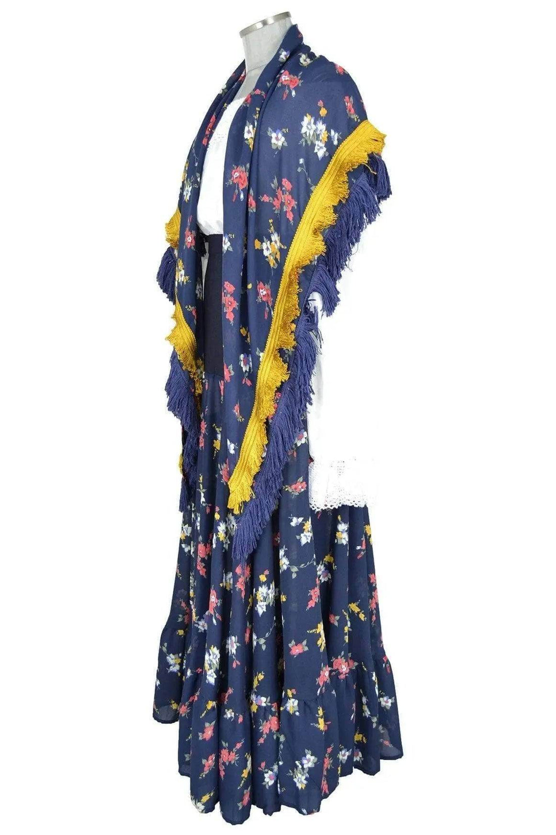 Noleggio abito donna fantasioso per zingara, contadina o popolana - vintage