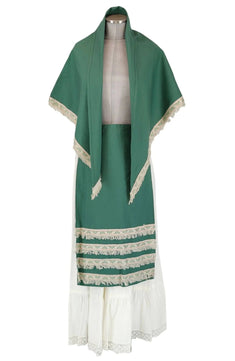 Noleggio Abito donna servente con scialle - vintage