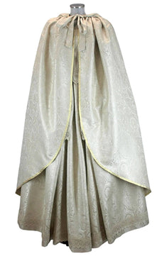 Noleggio Abito donna Storico Barocco Avorio con Mantello '700 - carnevale