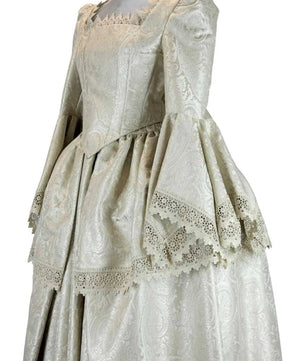Noleggio Abito donna Storico Barocco Avorio con Mantello '700 - carnevale