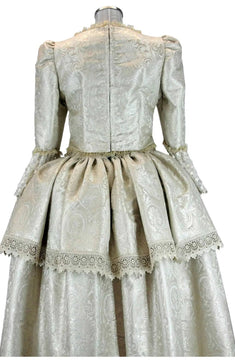 Noleggio Abito donna Storico Barocco Avorio con Mantello '700 - carnevale