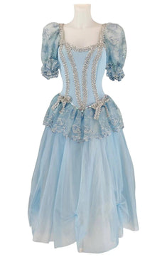 Noleggio abito donna tutù azzurro tipo cenerentola - danza - carnevale