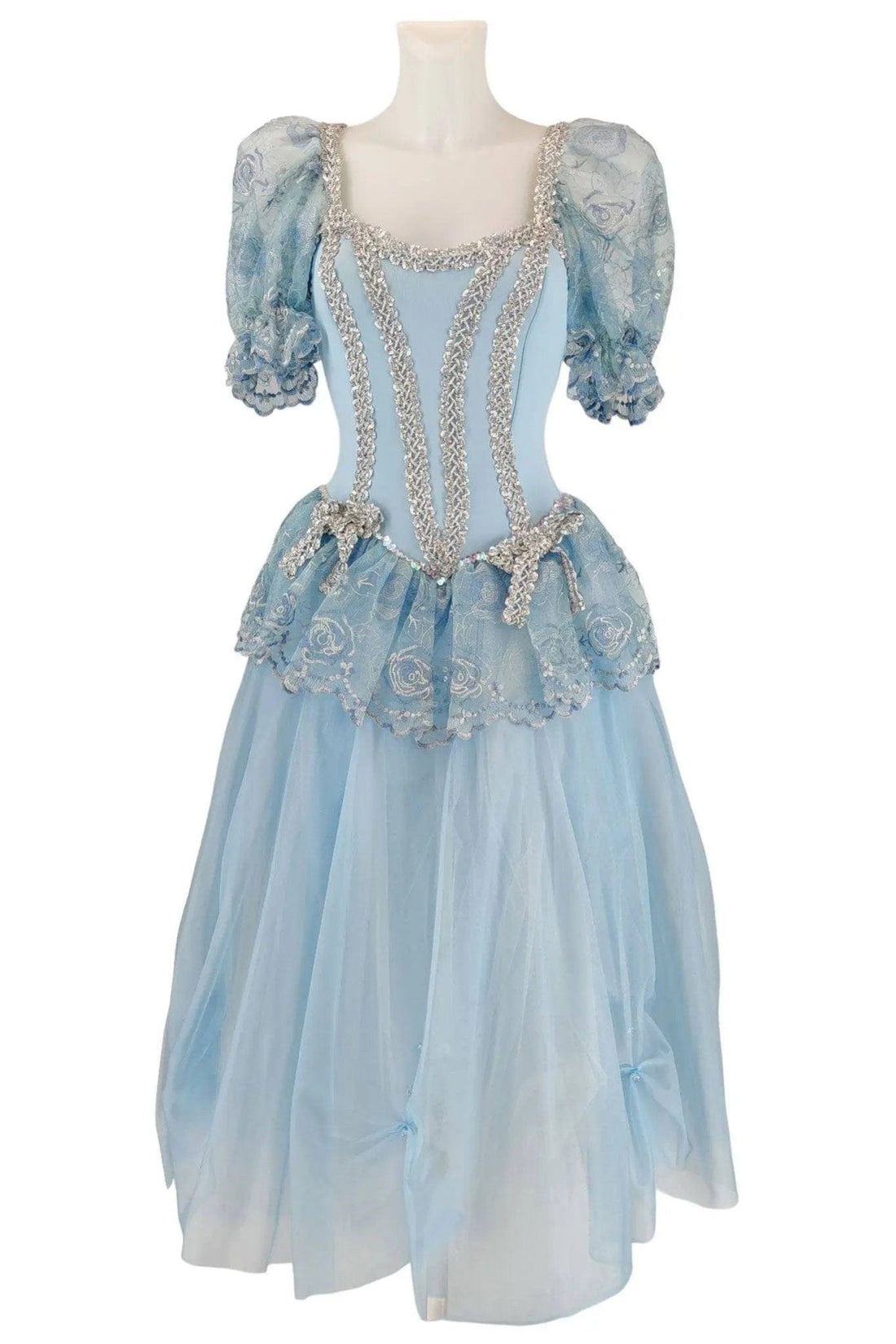 Noleggio abito donna tutù azzurro tipo cenerentola - danza - carnevale