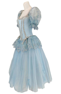 Noleggio abito donna tutù azzurro tipo cenerentola - danza - carnevale