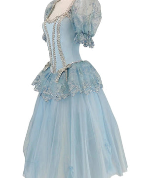 Noleggio abito donna tutù azzurro tipo cenerentola - danza - carnevale