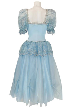 Noleggio abito donna tutù azzurro tipo cenerentola - danza - carnevale