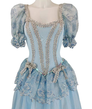 Noleggio abito donna tutù azzurro tipo cenerentola - danza - carnevale