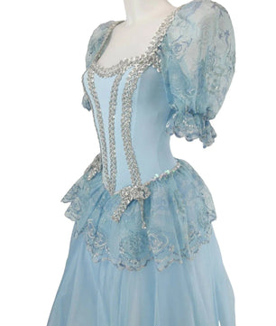 Noleggio abito donna tutù azzurro tipo cenerentola - danza - carnevale