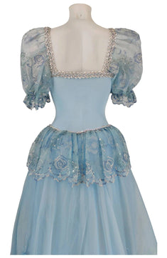 Noleggio abito donna tutù azzurro tipo cenerentola - danza - carnevale