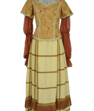 Noleggio abito fantasia donna popolana o borghese del '600-'700 - storico